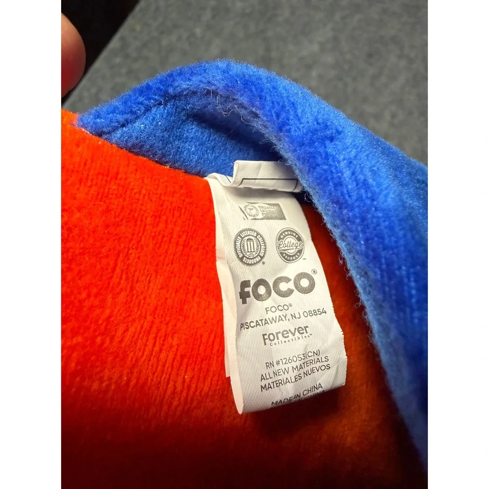 FOCO Florida Gators‎ Mens XL Blue Orange Plush House Scuff Slippers NCAA UF